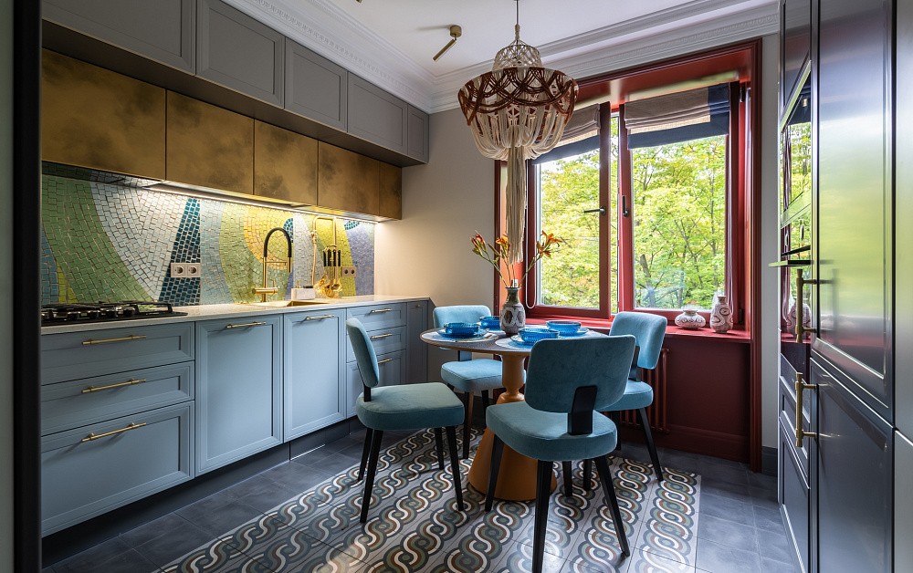 Кухня с мозаикой для ТВ-проекта «Квартирный Вопрос»