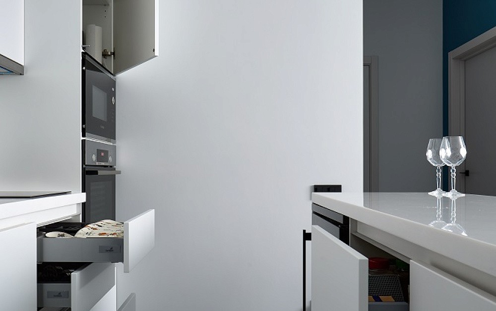 Функциональная кухня с островом 