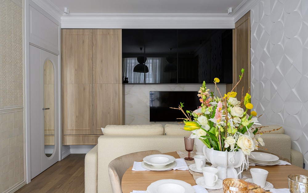 Кухня для ТВ-проекта «Квартирный Вопрос» в духе Стокгольма